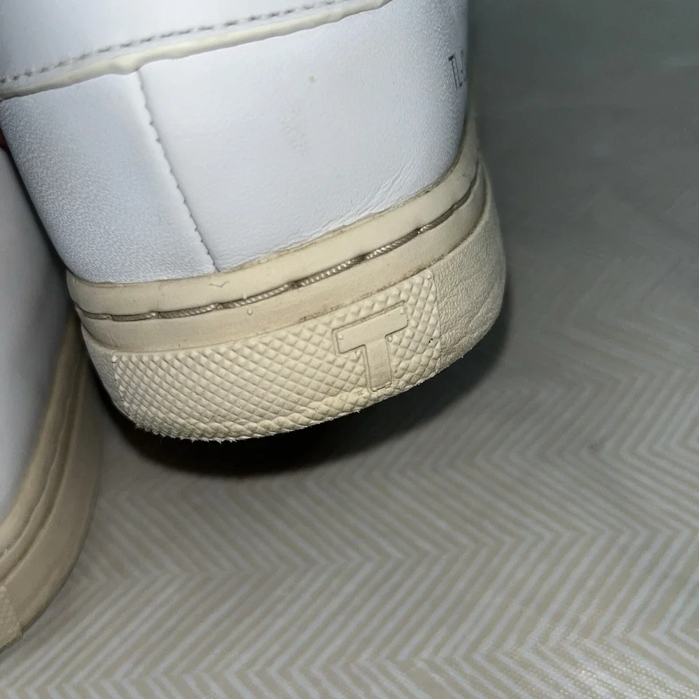 True Linkswear TL-01 Spikeless Mens Golf Shoes White Leather Sz 8.5 All‎ Weather